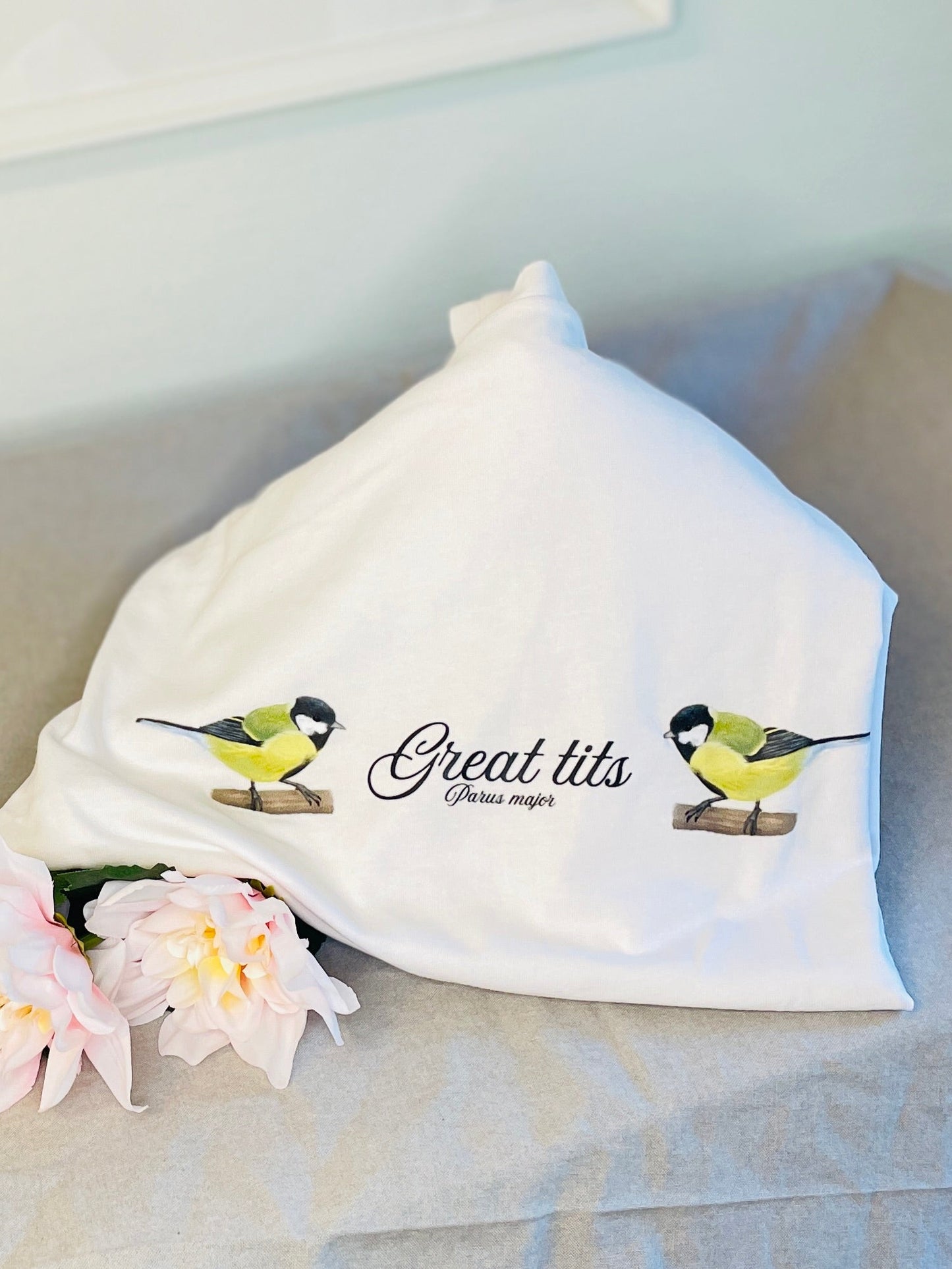 Talgoxe- t-shirt "Great tits"